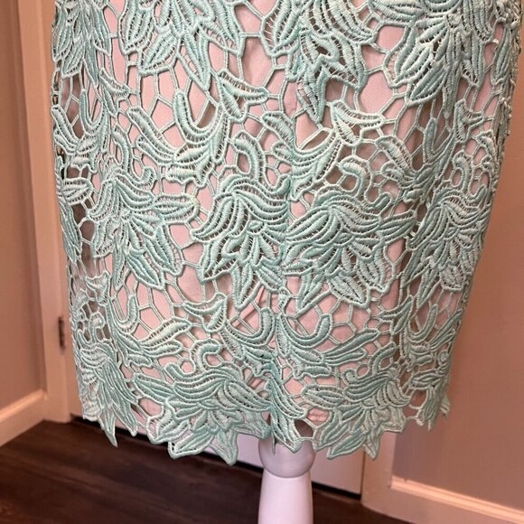 Keepsake True Love Mint Lace Sleeveless Mini Dress, Size Medium - Picture 13 of 16